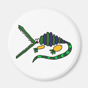 XX- Funky Crocodile Art Magnet
