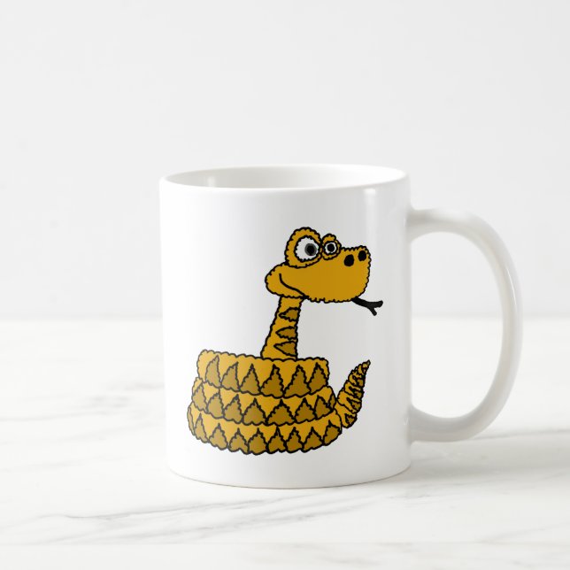 XX- Funky Rattlesnake Cartoon Coffee Mug (Right)