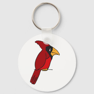 XX- Funky Red Cardinal Key Ring
