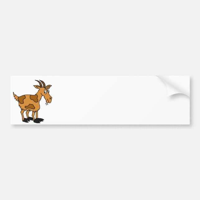XX- Funny Cartoon Goat Bumper Sticker (Front)