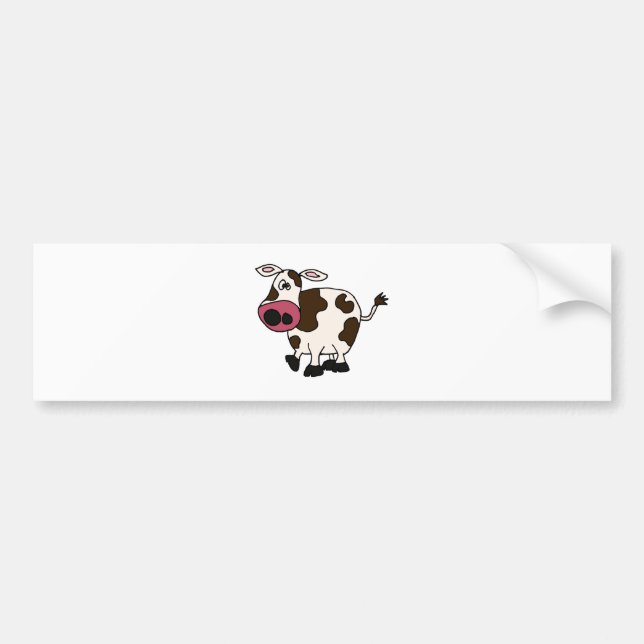 XX- Funny Cow Design Bumper Sticker (Front)