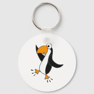 XX- Funny Dancing Penguin Cartoon Key Ring