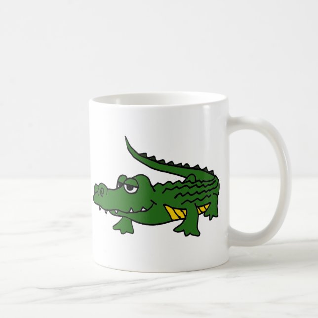 XX- Funny Gator Cartoon Coffee Mug (Right)