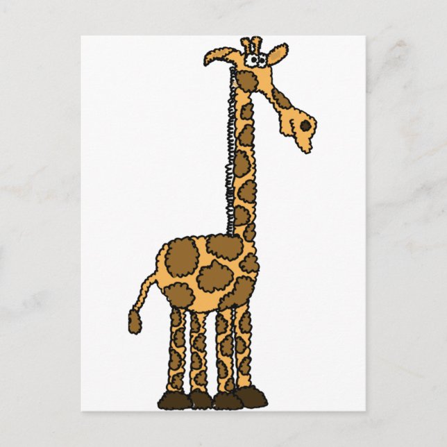XX- Funny Giraffe Cartoon Postcard (Front)