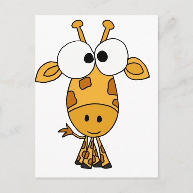 XX- Funny Giraffe Cartoon Postcard (Front)