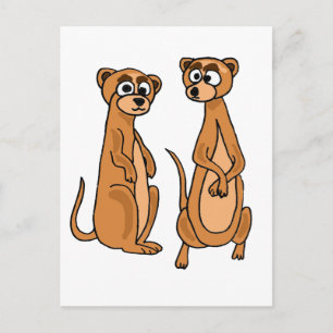 XX- Funny Meerkat Cartoon Postcard
