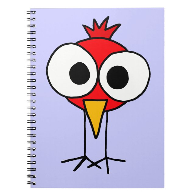 XX- Funny Redbird Cartoon Notebook (Front)
