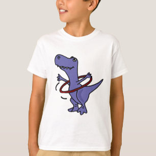 XX- Funny T-rex Dinosaur Using Hula Hoop T-Shirt
