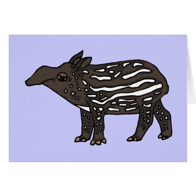 XX- Funny Tapir Cartoon (Front Horizontal)