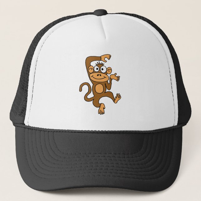 XX- Happy Dancing Monkey Trucker Hat (Front)
