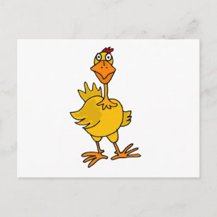 XX- Hilarious Goofy Chicken Postcard