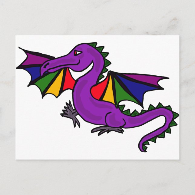 XX- Purple Dragon Postcard (Front)