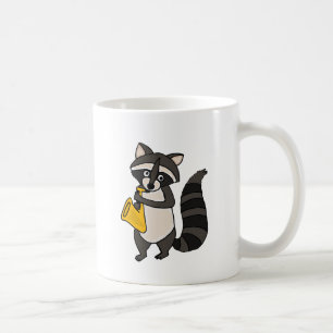 XX- Racoon Playing Saxophone Cartoon Coffee Mug