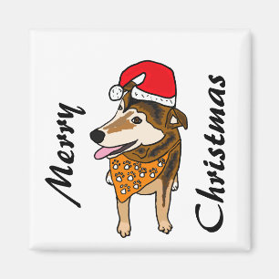 XX- Rescue Dog Christmas Magnet