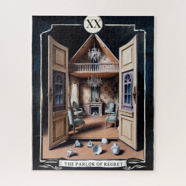 XX The Parlour of Regret – Sit and Weep, Tarot Jigsaw Puzzle (Vertical)