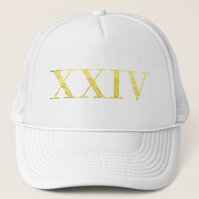 XXIV 24K Gold Trucker's Hat (Front)