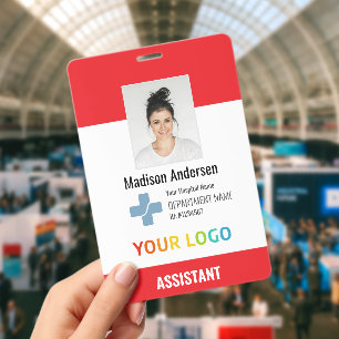 XXL Personalised Hospital Employee Logo & Photo ID Badge