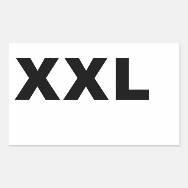 XXL RECTANGULAR STICKER (Front)