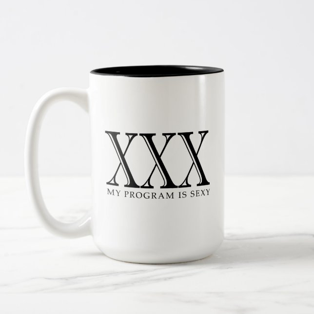XXX My Program Is Sexy Coffee Mug (Left)