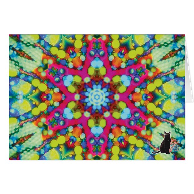 Xycon Kaleidoscope Greeting Card (Front Horizontal)
