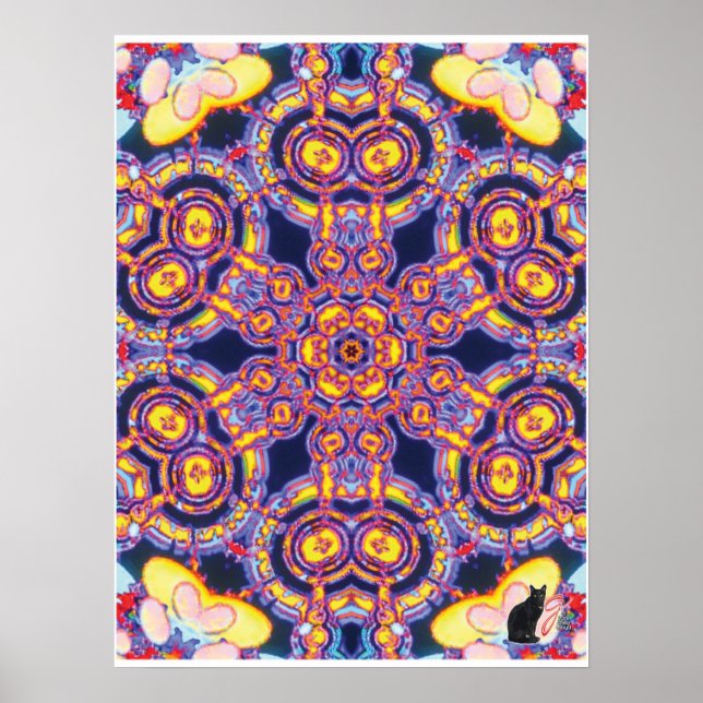 Xylem Kinetic Collage Kaleidoscope Poster (Front)