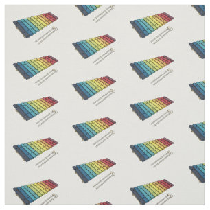 Xylophone cartoon illustration fabric