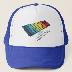 Xylophone cartoon illustration trucker hat