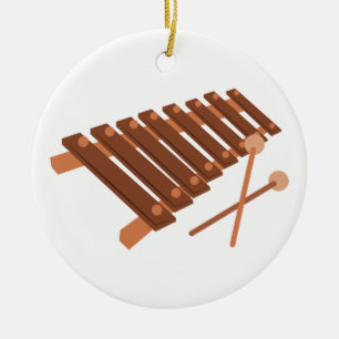 Xylophone Ceramic Ornament