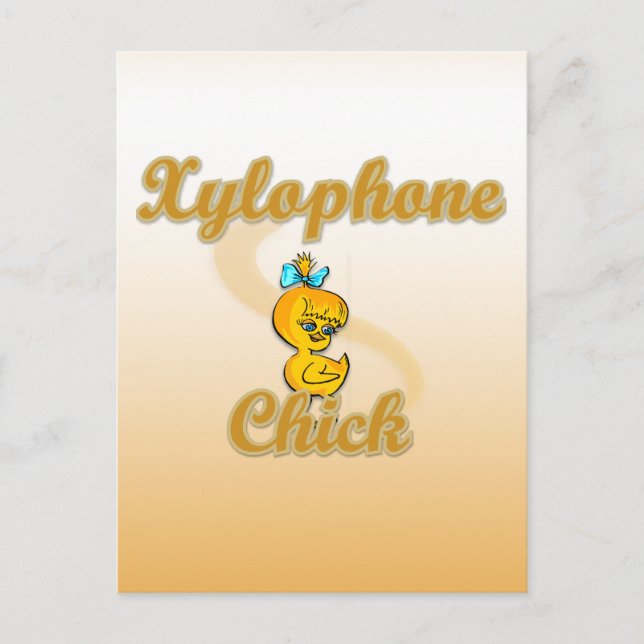 Xylophone Chick Postcard (Front)