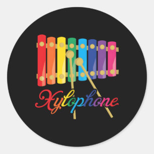 Xylophone Classic Round Sticker