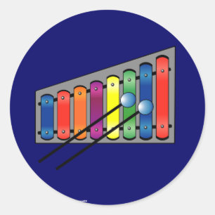 Xylophone Classic Round Sticker