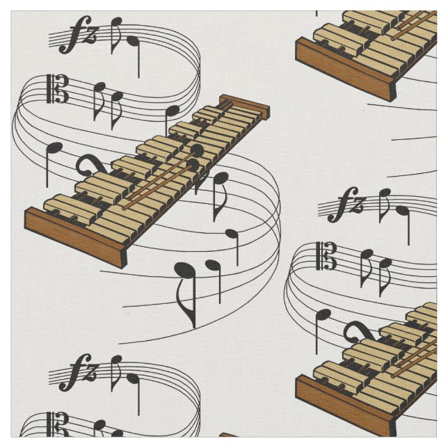 Xylophone Fabric (Close Up)