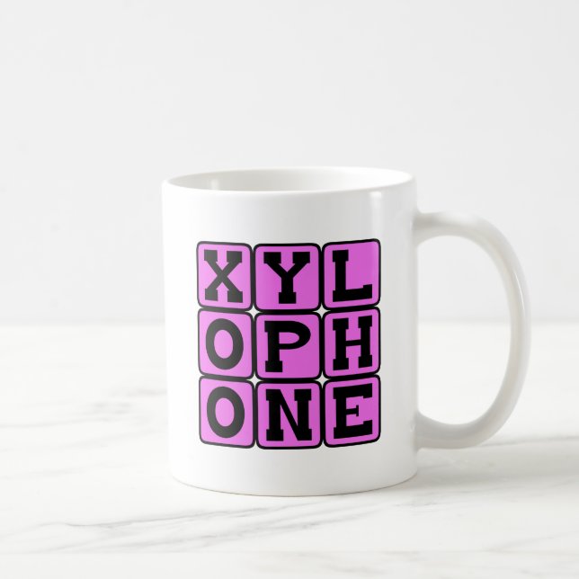 Xylophone, Musical Instrument Coffee Mug (Right)