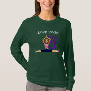 Y0GA GIRL, I LOVE YOGA T-Shirt
