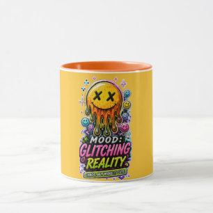 Y2K Cyber Glitch Aesthetic Mug