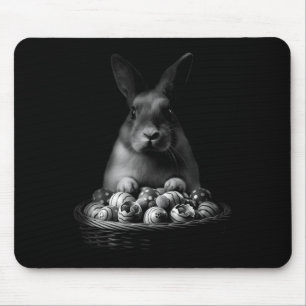 Y2k Easter Rabbit Basket Vintage Wash Aesthetic Mouse Pad