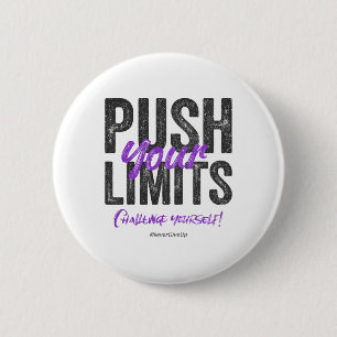Y2k Fitness Quote Gym Training Discipline Yoga Spo 6 Cm Round Badge