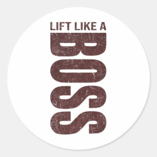 Y2k Fitness Quote Gym Training Discipline Yoga Spo Classic Round Sticker