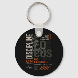 Y2k Fitness Quote Gym Training Discipline Yoga Spo Key Ring