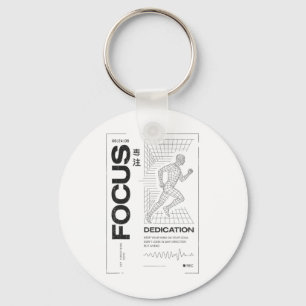 Y2k Fitness Quote Gym Training Discipline Yoga Spo Key Ring