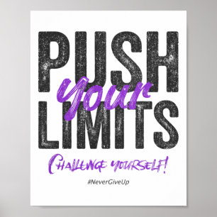 Y2k Fitness Quote Gym Training Discipline Yoga Spo Poster