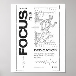 Y2k Fitness Quote Gym Training Discipline Yoga Spo Poster