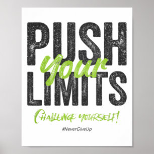 Y2k Fitness Quote Gym Training Discipline Yoga Spo Poster