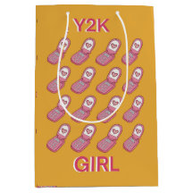 Y2K Flip Phones Heart Pattern 