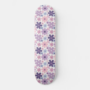 Y2K Flower Pattern Skateboard