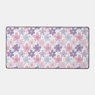 Y2K Flower Seamless Pattern Desk Mat