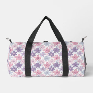 Y2K Flower Seamless Pattern Duffle Bag