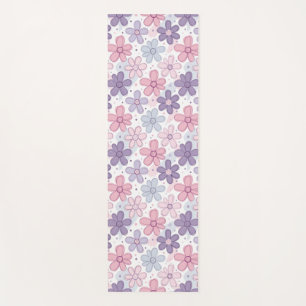Y2K Flower Seamless Pattern Yoga Mat