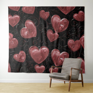 Y2K Heart Balloons Party 90s Star Shot Backdrop Tapestry