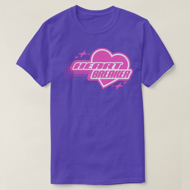Y2k Heartbreaker Pink T-Shirt (Design Front)